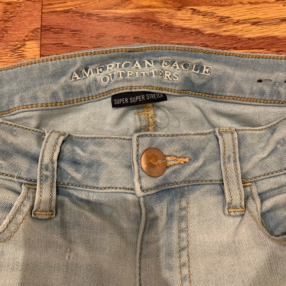 AE light wash ripped jeggings - Picture 3 of 6